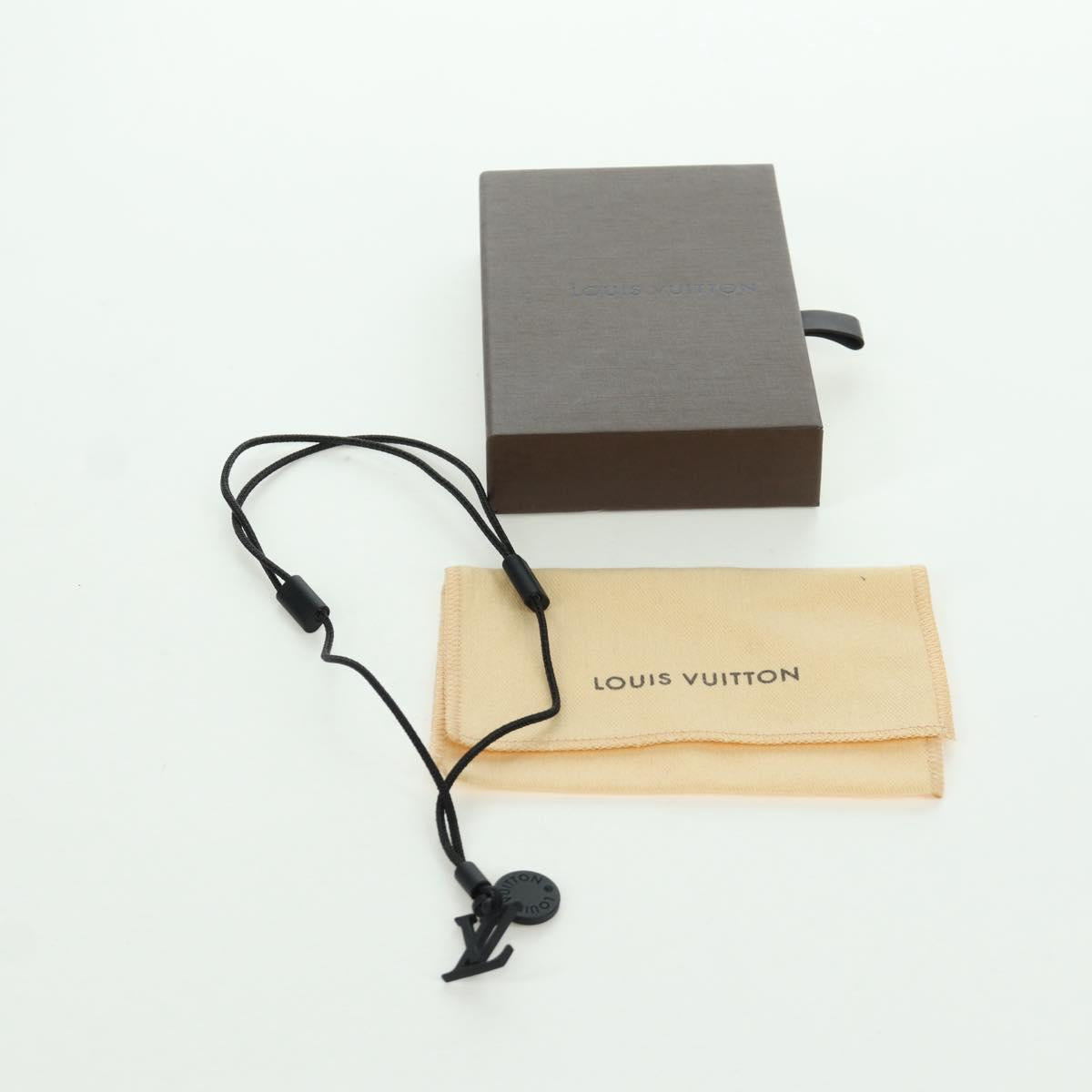 LOUIS VUITTON Collier Charms On The Go Necklace Black M63647 LV Auth LNZ880M