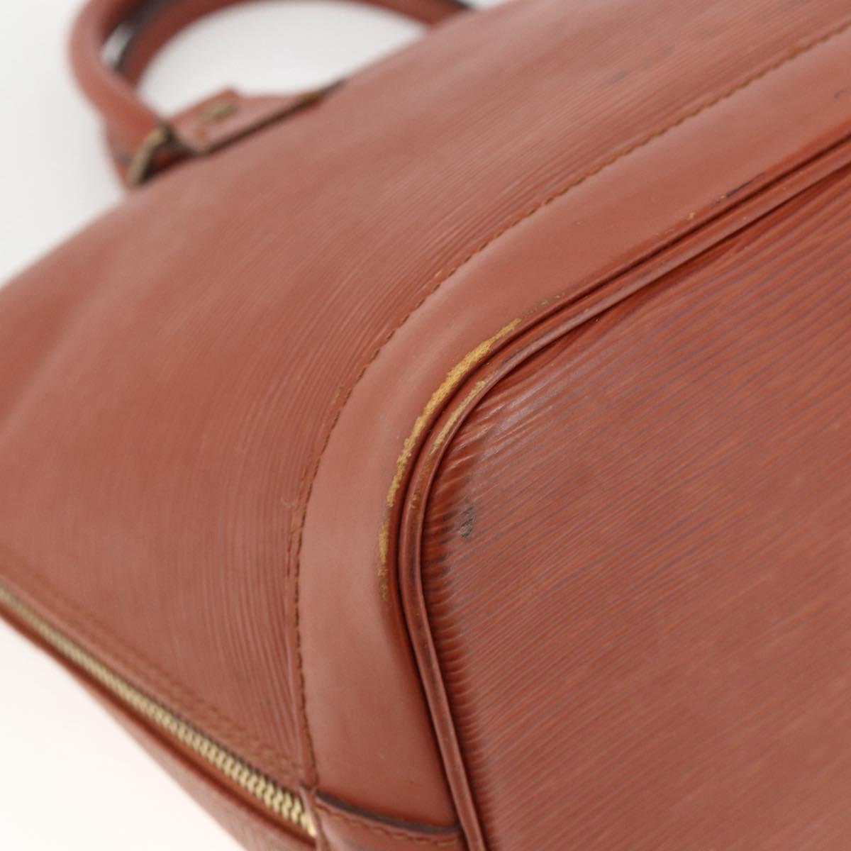 LOUIS VUITTON Epi Alma Hand Bag Brown M52143 LV Auth LNZ957