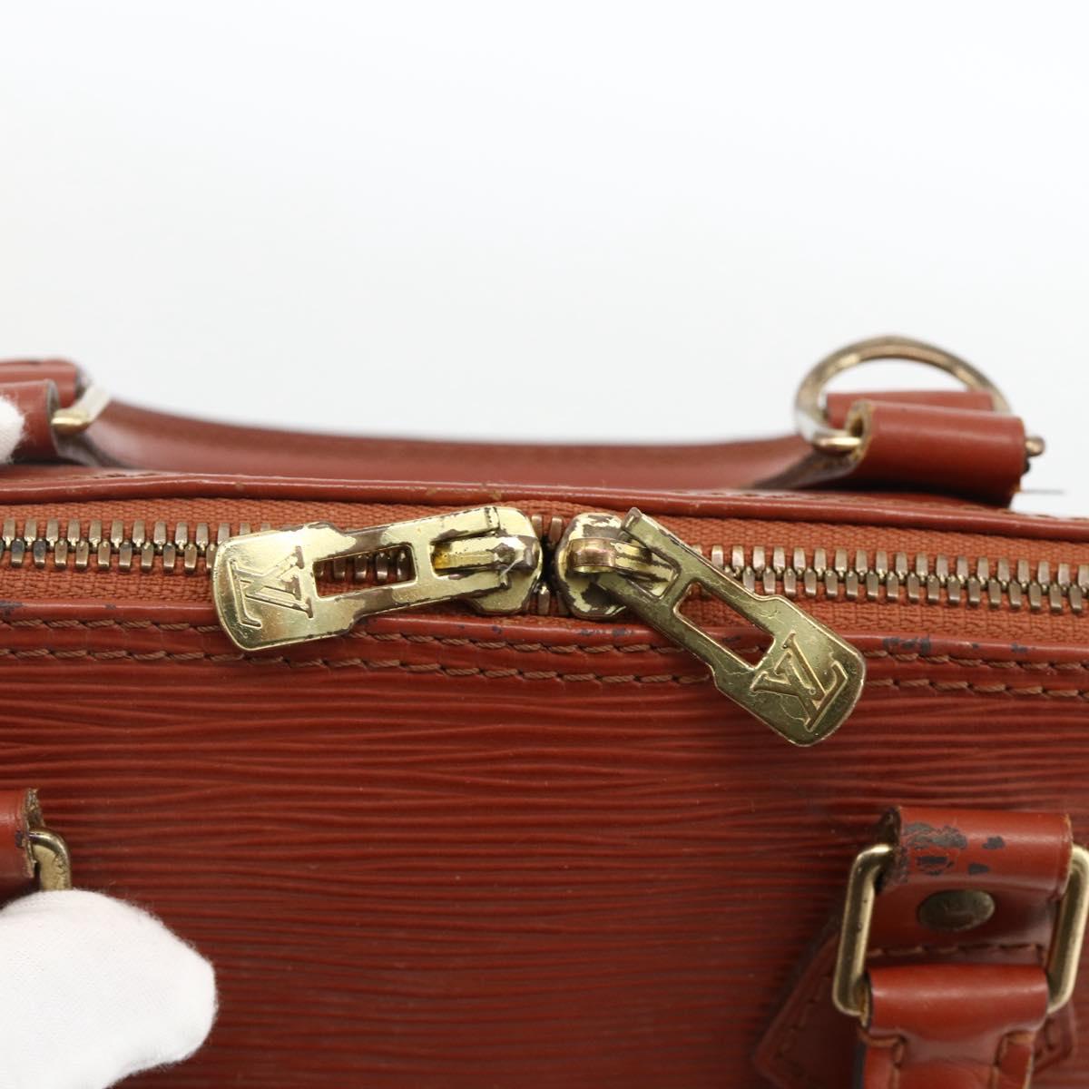LOUIS VUITTON Epi Alma Hand Bag Brown M52143 LV Auth LNZ957