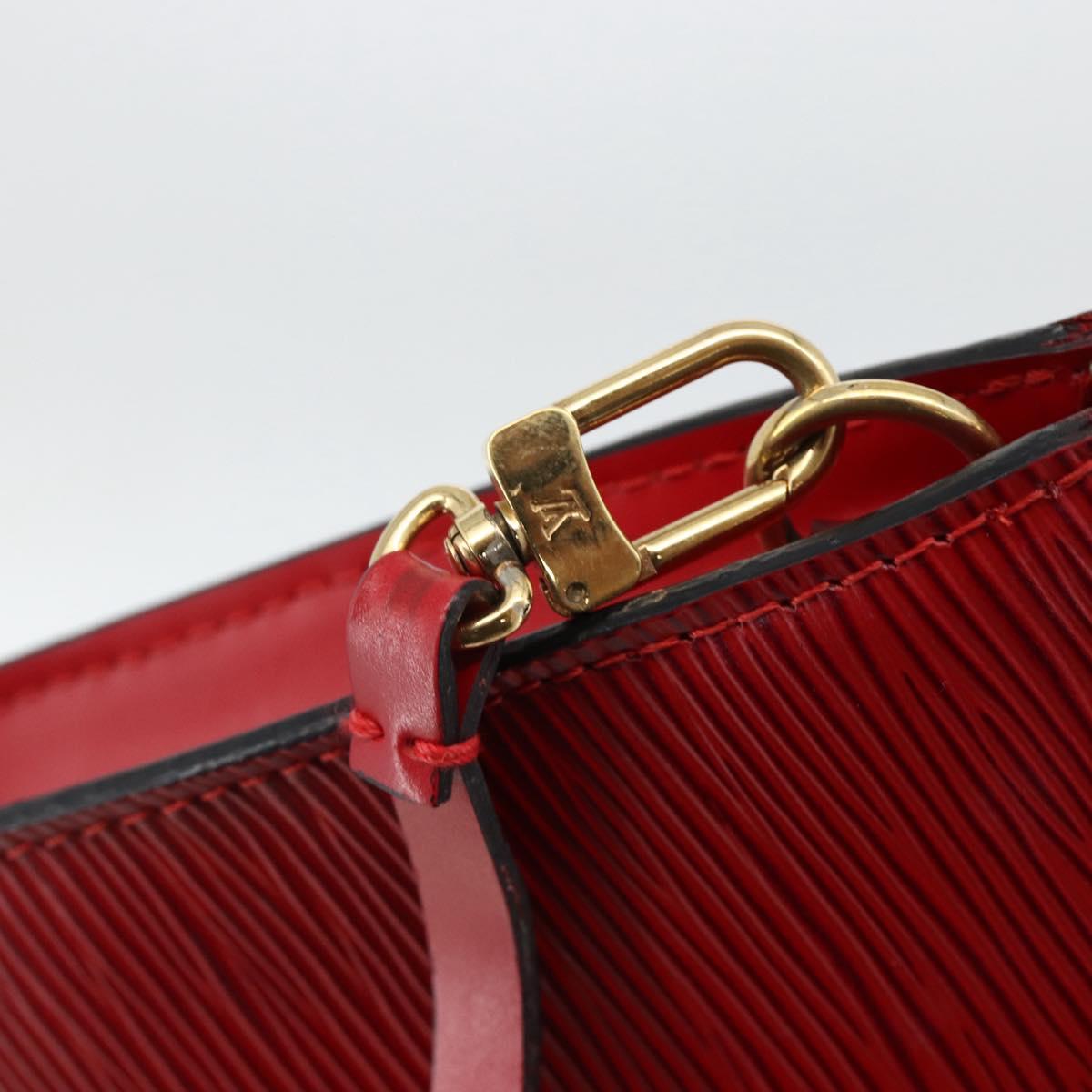 LOUIS VUITTON Epi Pochette Accessoires Pouch Red M52947 LV Auth LNZ958