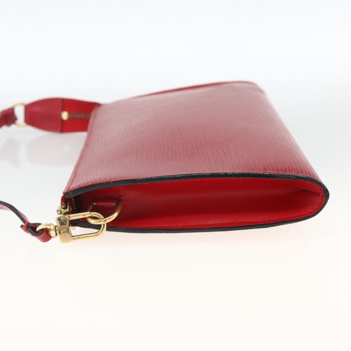 LOUIS VUITTON Epi Pochette Accessoires Pouch Red M52947 LV Auth LNZ958
