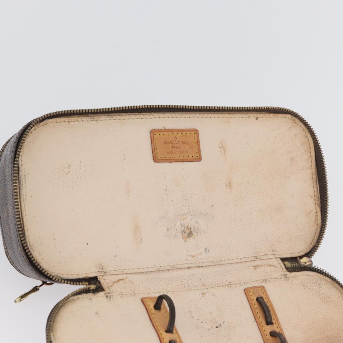 LOUIS VUITTON Monogram Trousse Blush GM Cosmetic Pouch M47505 LV Auth LNZ964