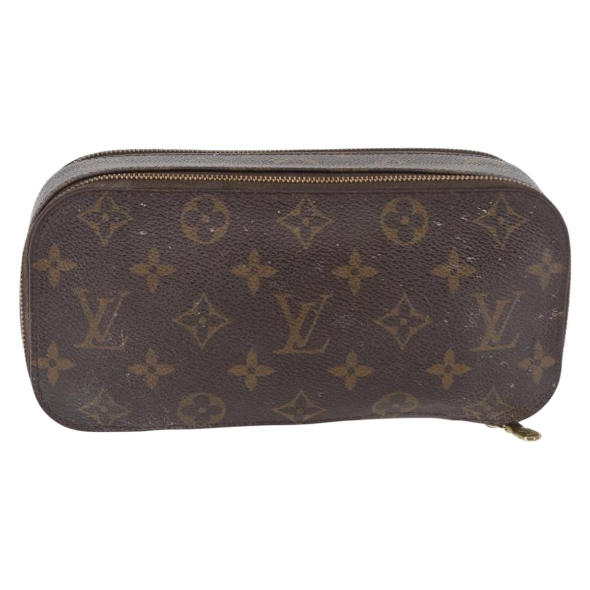 LOUIS VUITTON Monogram Trousse Blush GM Cosmetic Pouch M47505 LV Auth LNZ964