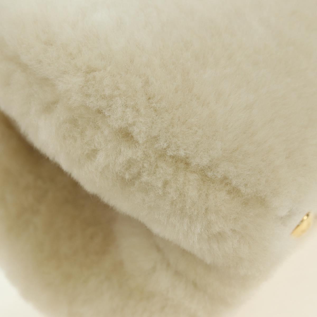 LOUIS VUITTON LV SKI Cozygram Capucines MINI Bag Wool Beige M26324 Auth LNZ969SM