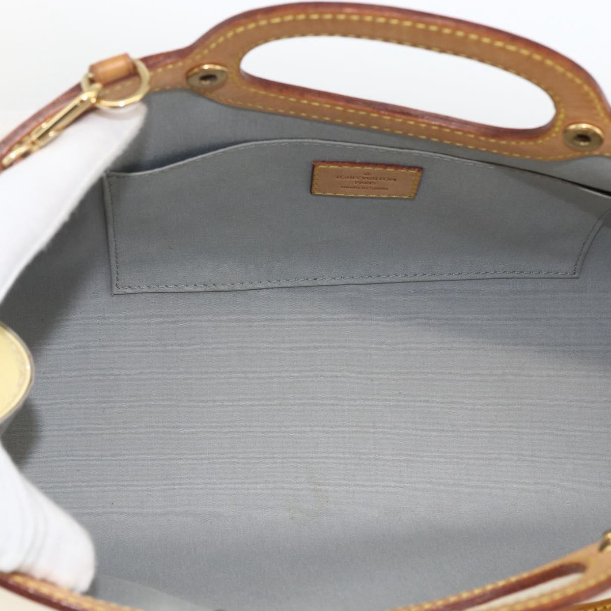 LOUIS VUITTON Monogram Vernis Roxbury Drive Bag 2Way Perle M91374 Auth LNZ982