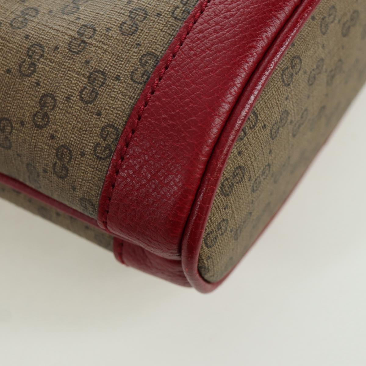 GUCCI Micro GG Supreme Fujiko-Pro Bag PVC Beige Gold 647801 Auth LNZ989SAM