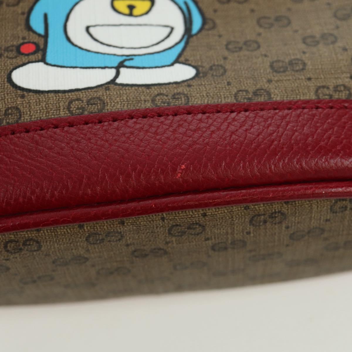 GUCCI Micro GG Supreme Fujiko-Pro Bag PVC Beige Gold 647801 Auth LNZ989SAM