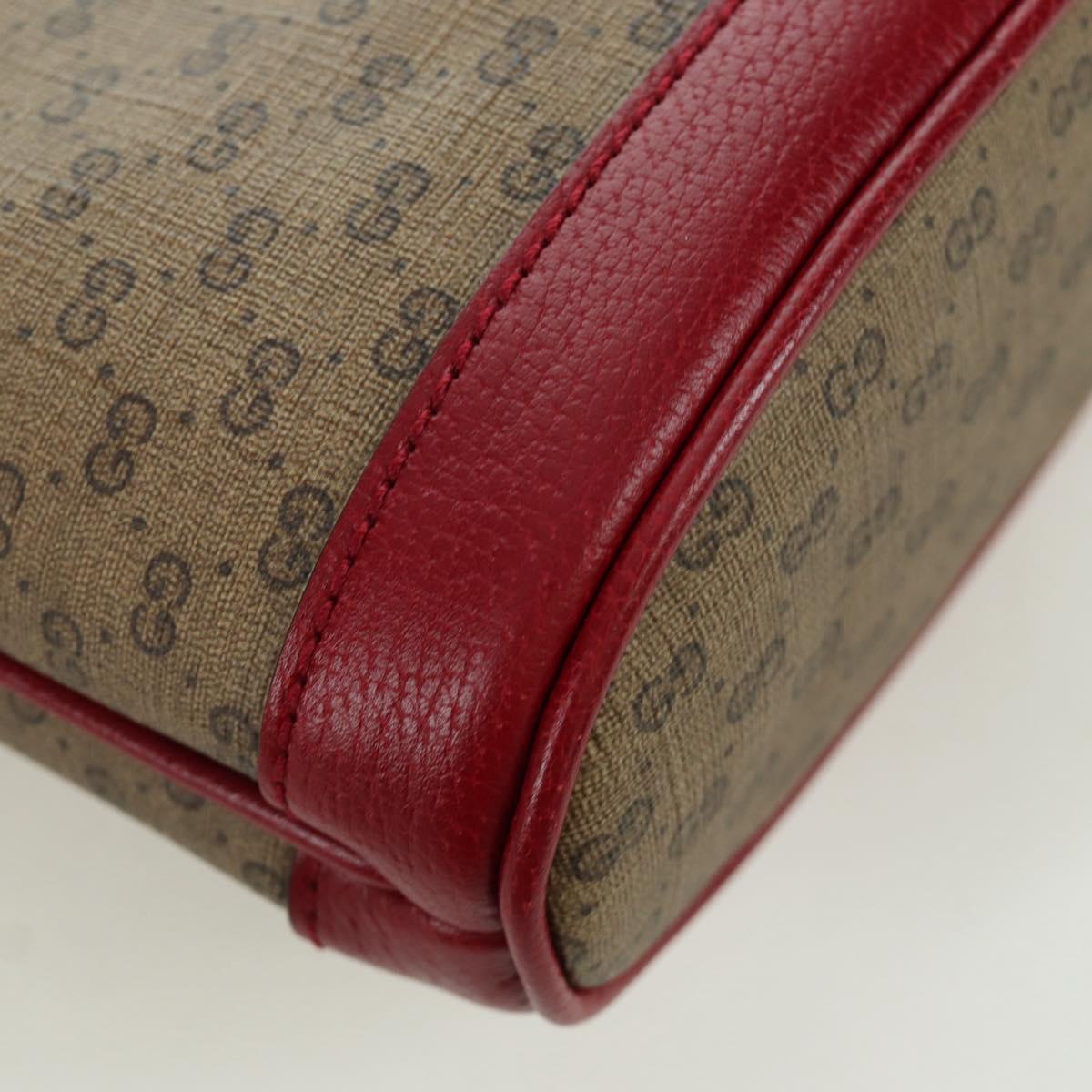 GUCCI Micro GG Supreme Fujiko-Pro Bag PVC Beige Gold 647801 Auth LNZ989SAM