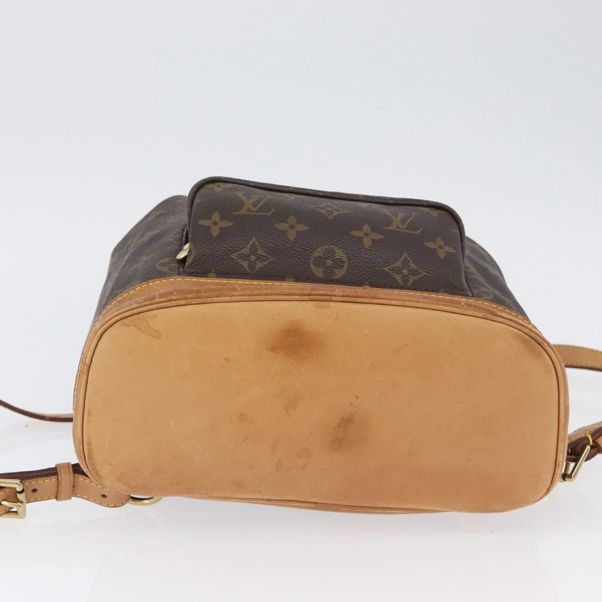 LOUIS VUITTON Monogram Montsouris MM Backpack M51136 LV Auth LNZ990A