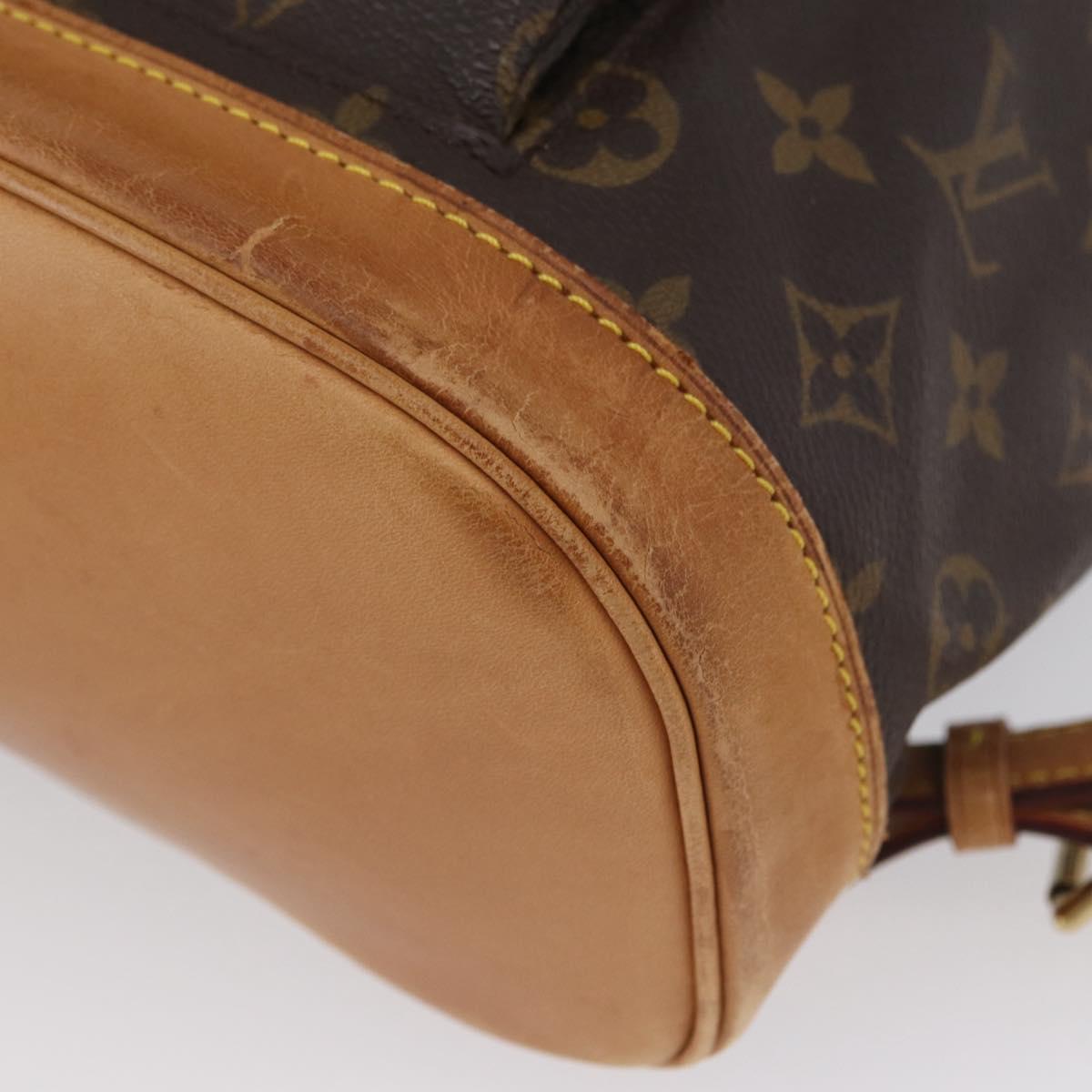 LOUIS VUITTON Monogram Montsouris MM Backpack M51136 LV Auth LNZ990A