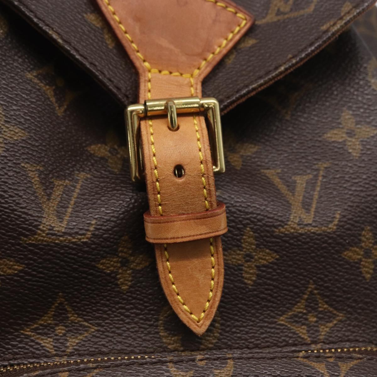 LOUIS VUITTON Monogram Montsouris MM Backpack M51136 LV Auth LNZ990A