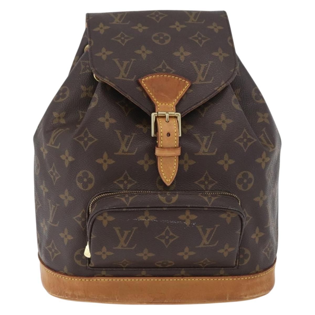 LOUIS VUITTON Monogram Montsouris MM Backpack M51136 LV Auth LNZ990A