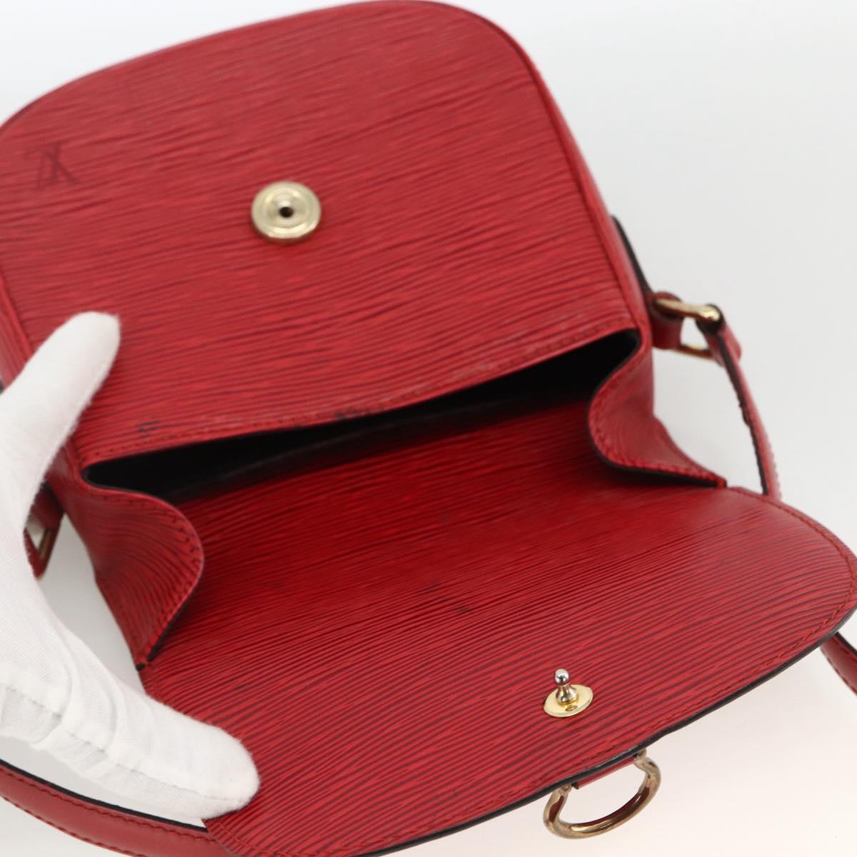 LOUIS VUITTON Epi Saint Cloud PM Shoulder Bag Red M52217 LV Auth LNZ995