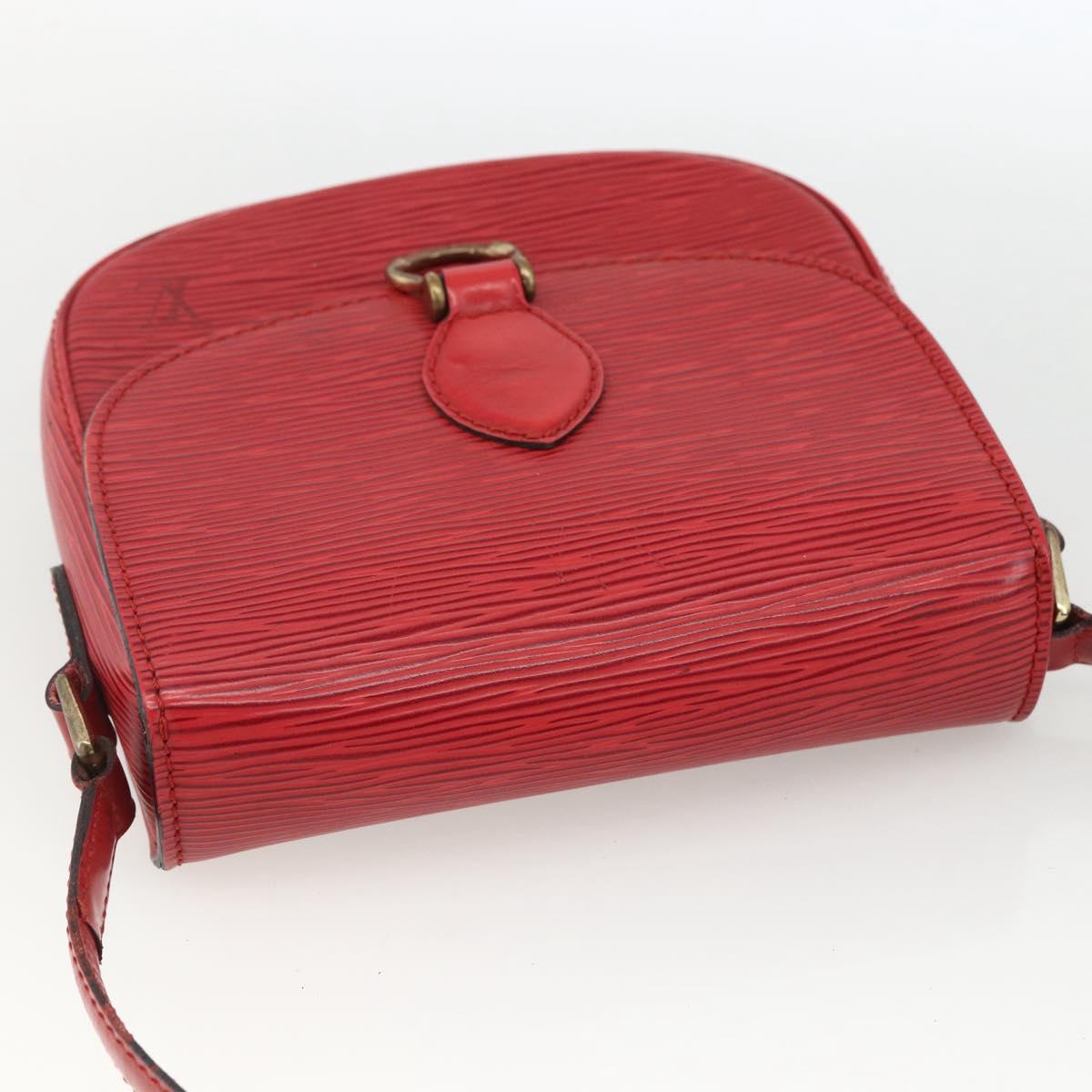 LOUIS VUITTON Epi Saint Cloud PM Shoulder Bag Red M52217 LV Auth LNZ995