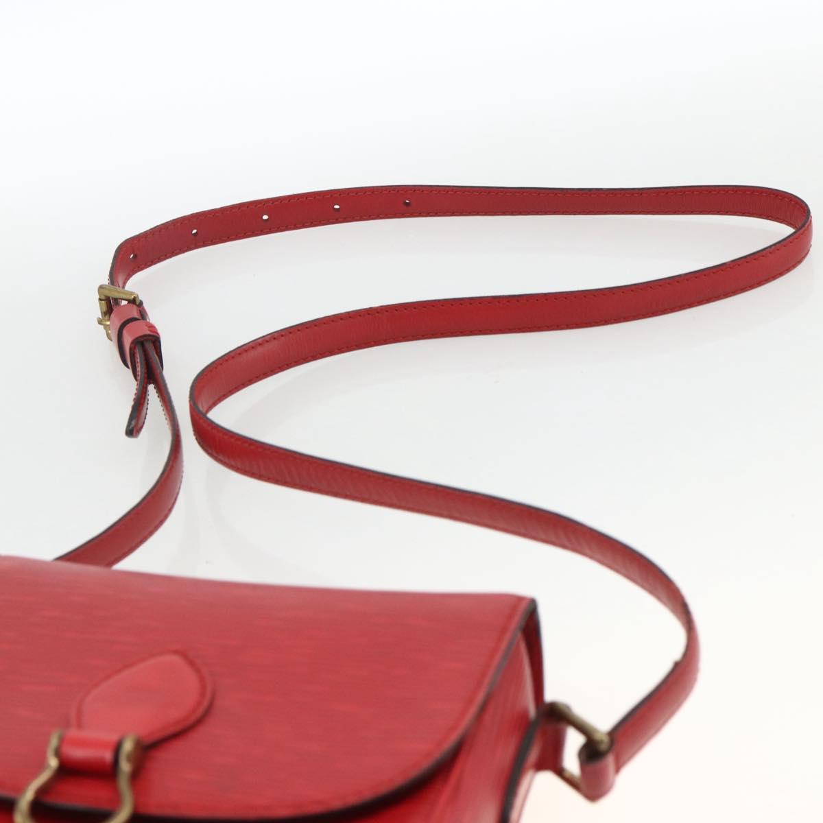 LOUIS VUITTON Epi Saint Cloud PM Shoulder Bag Red M52217 LV Auth LNZ995