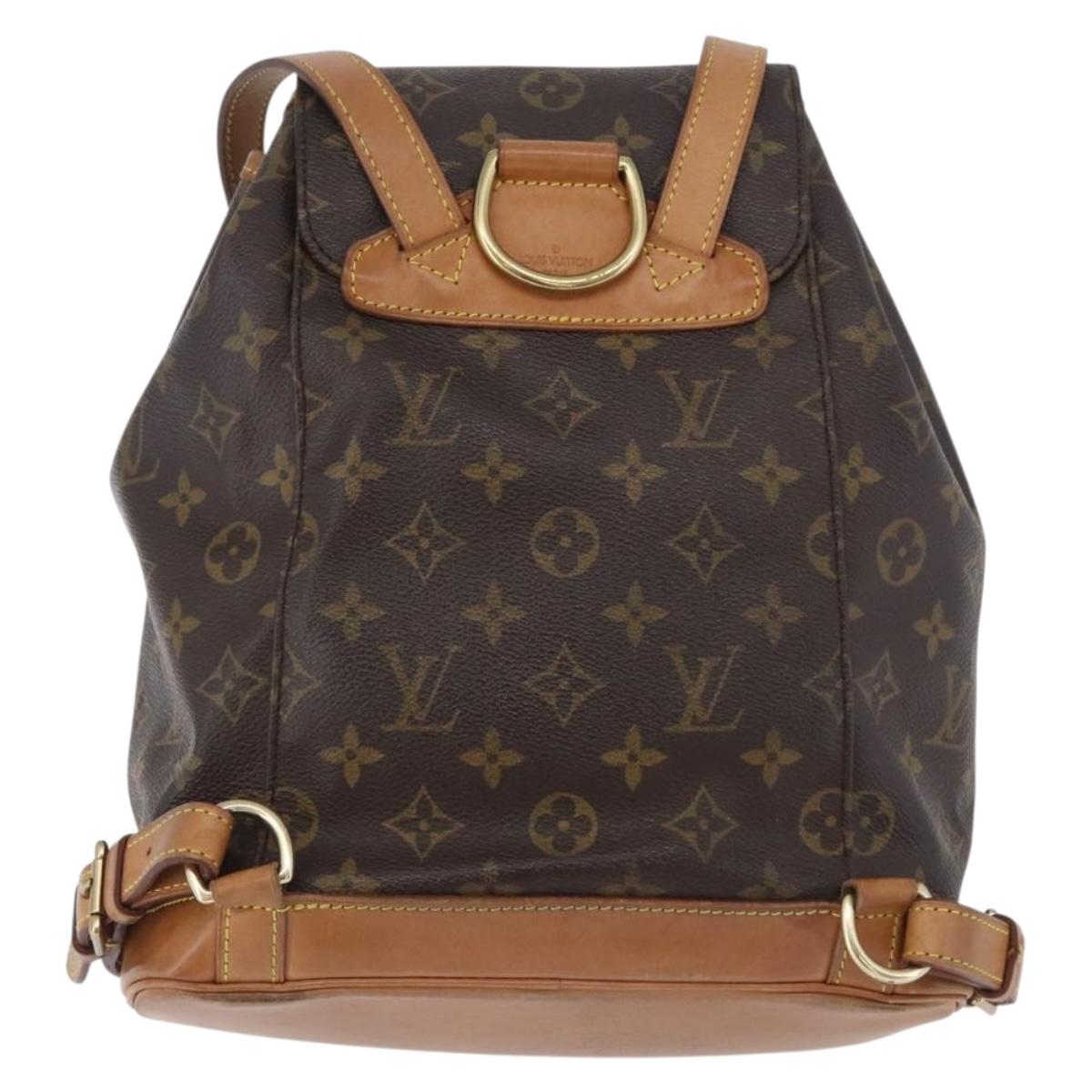 LOUIS VUITTON Monogram Montsouris MM Backpack M51136 LV Auth LNZ999A