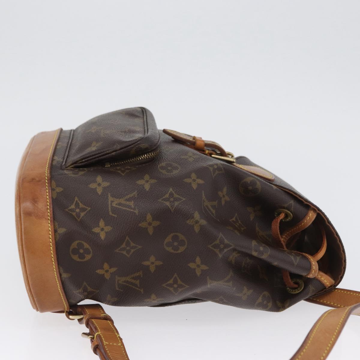 LOUIS VUITTON Monogram Montsouris MM Backpack M51136 LV Auth LNZ999A