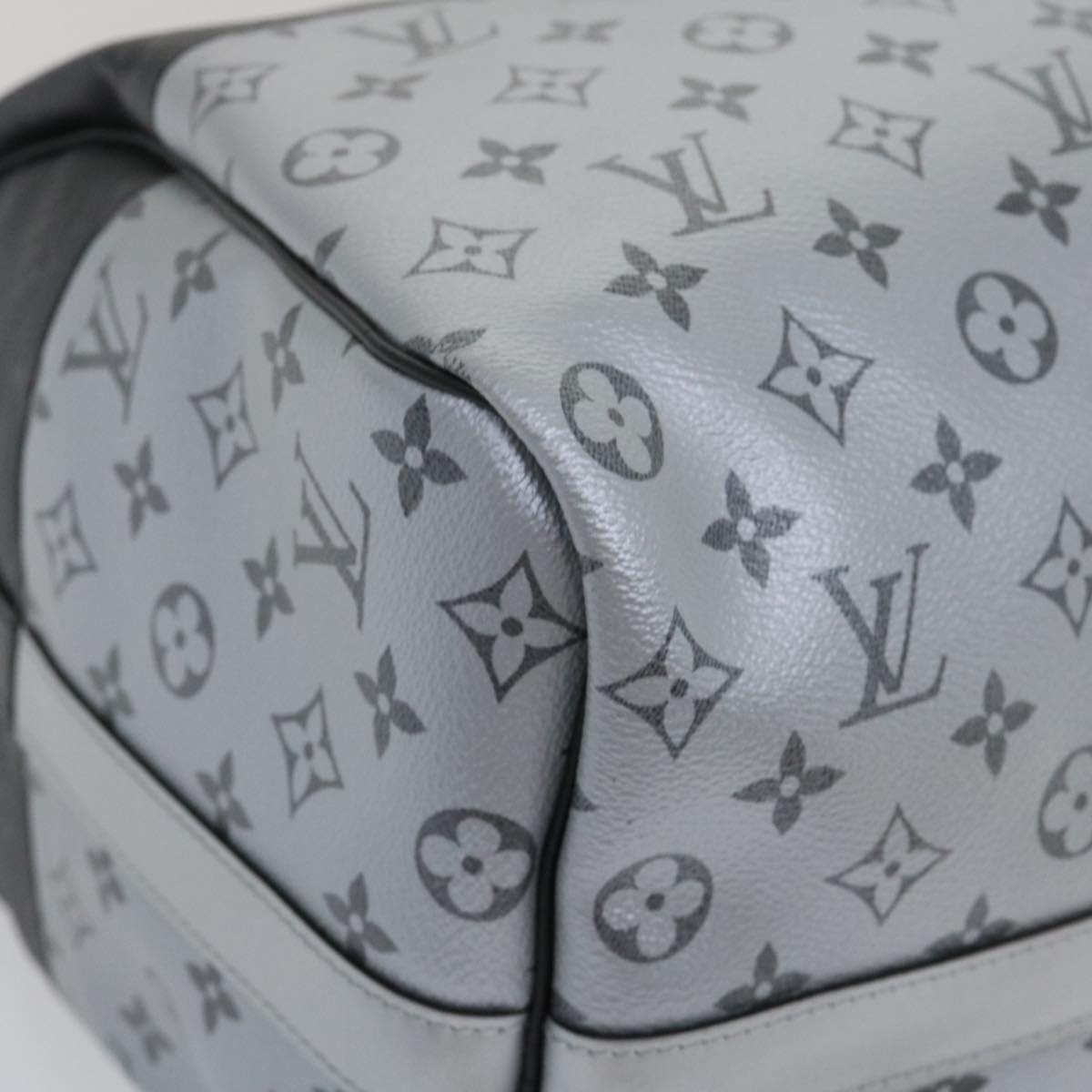 LOUIS VUITTON Eclipse Split Keepall Bandouliere 50 Boston Bag M43817 Auth 67489S