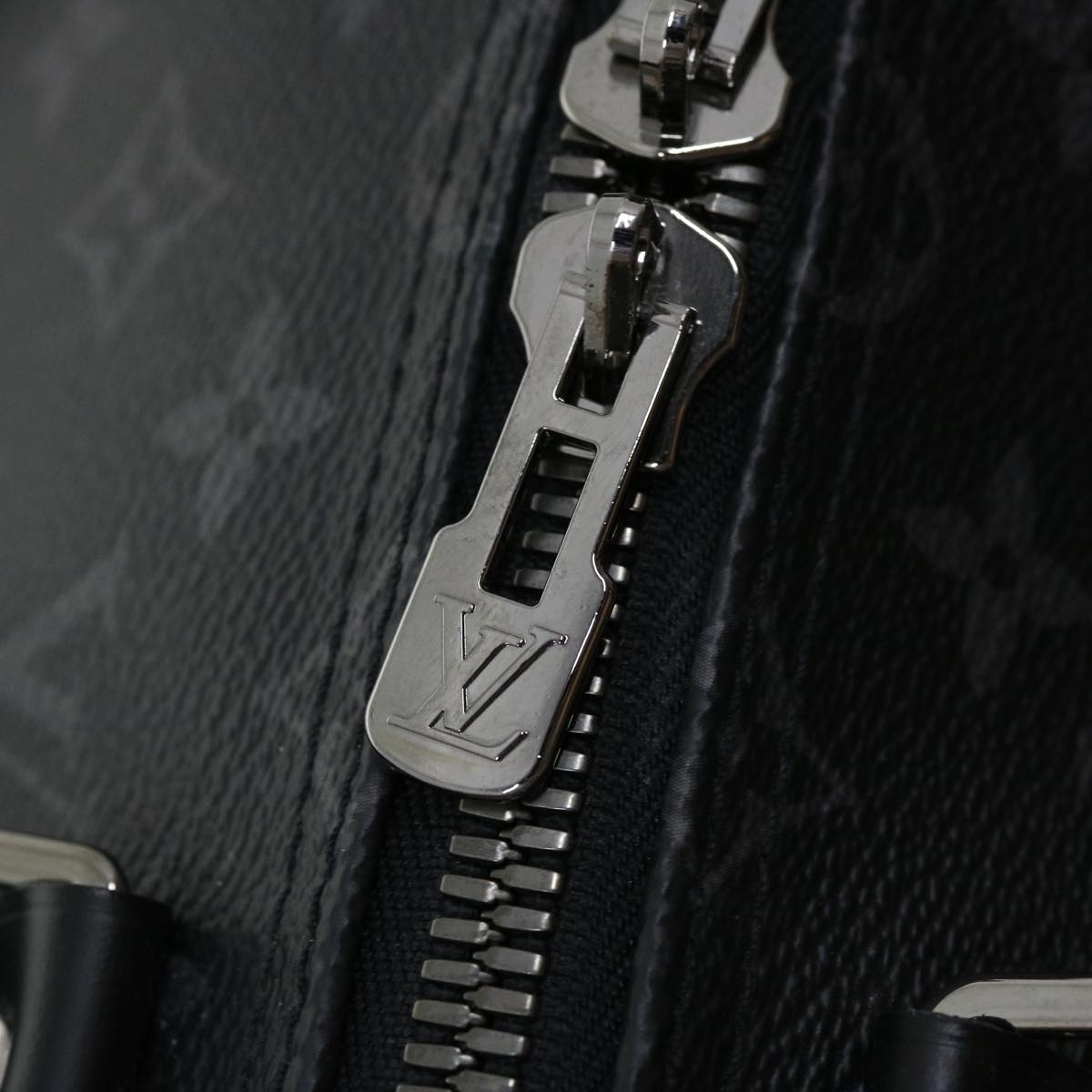 LOUIS VUITTON Eclipse Split Keepall Bandouliere 50 Boston Bag M43817 Auth 67489S