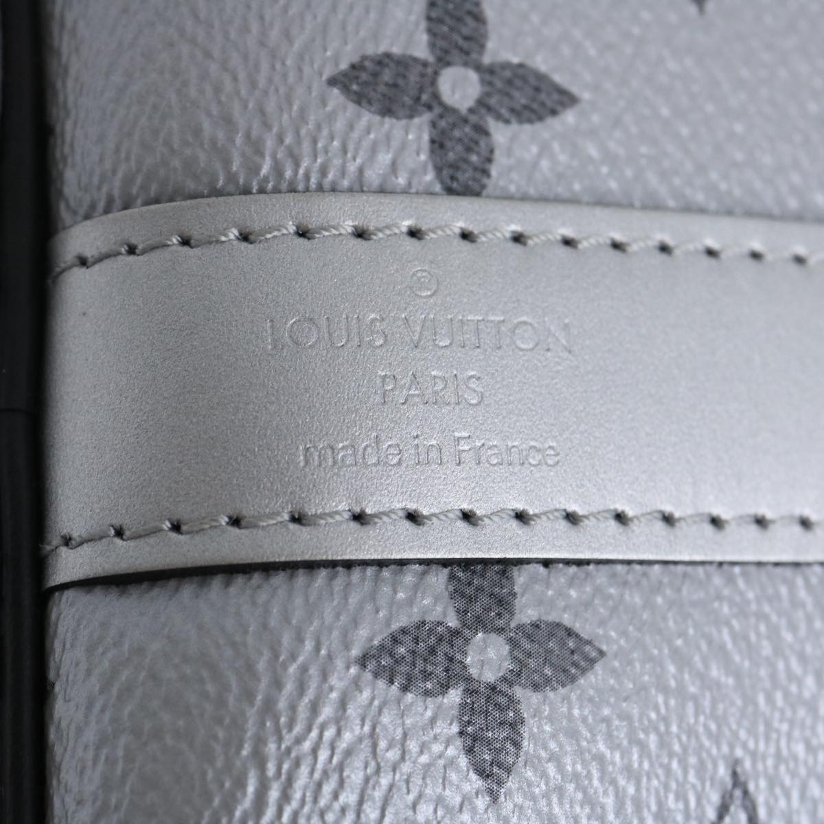 LOUIS VUITTON Eclipse Split Keepall Bandouliere 50 Boston Bag M43817 Auth 67489S