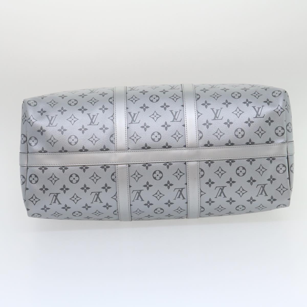 LOUIS VUITTON Eclipse Split Keepall Bandouliere 50 Boston Bag M43817 Auth 67489S