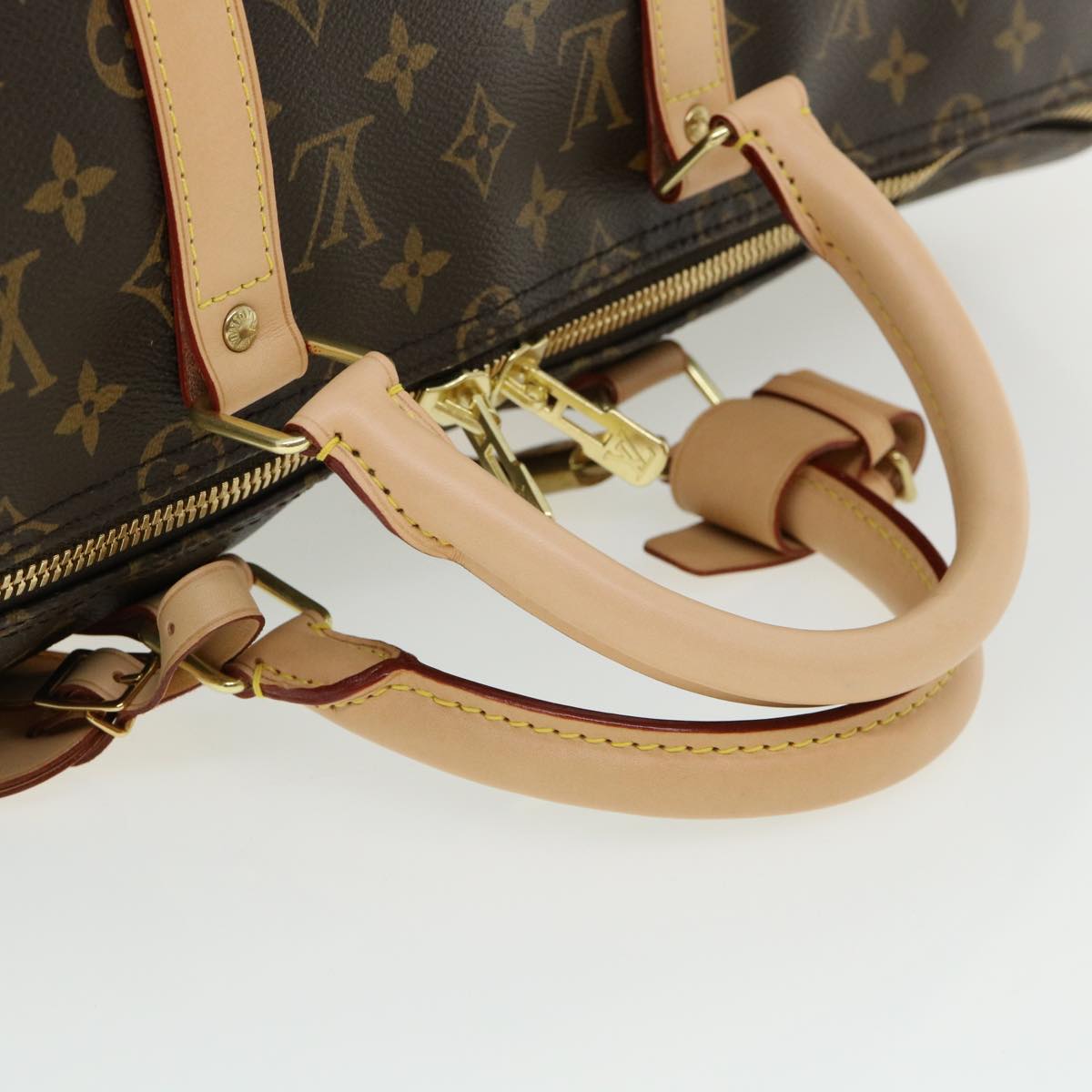 LOUIS VUITTON Monogram split Keepall Bandouliere 50 Boston Bag M43861 67497S