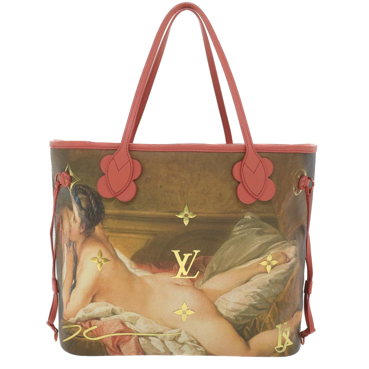 LOUIS VUITTON Masters Collection Neverfull MM Tote BOUCHER Pink M43357 LV 67499S