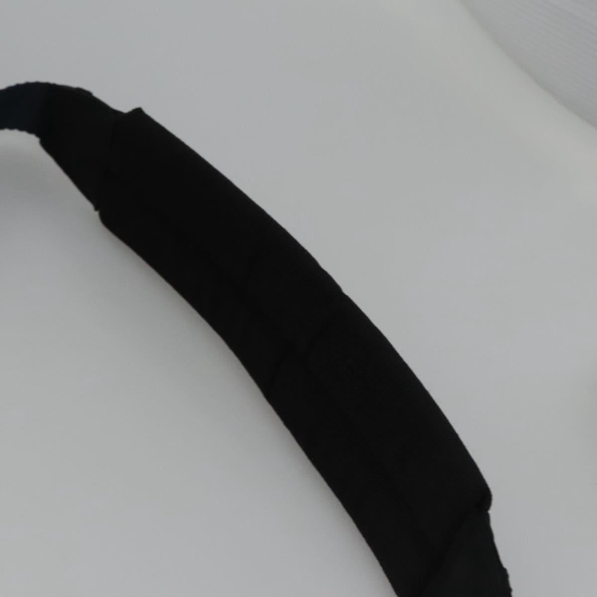 BALENCIAGA Boston Bag Canvas Black Silver Auth mr1018V