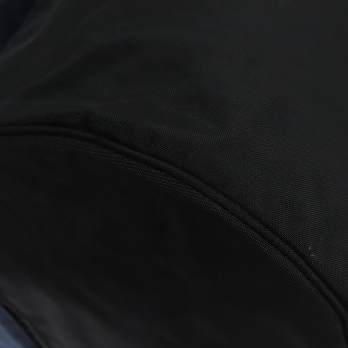 BALENCIAGA Boston Bag Canvas Black Silver Auth mr1018V