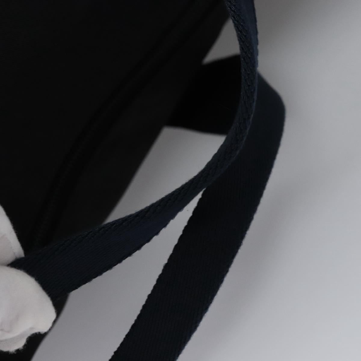 BALENCIAGA Boston Bag Canvas Black Silver Auth mr1018V