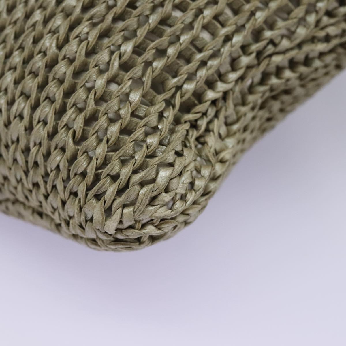 BOTTEGA VENETA Shoulder Bag Leather Beige Auth mr1037