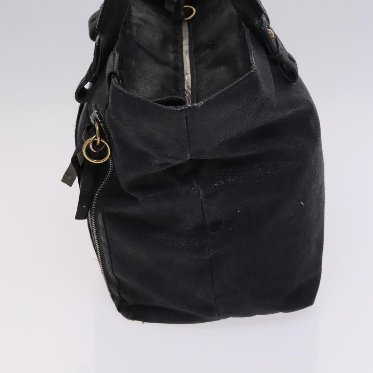 Chloe Hand Bag Leather 3Set Brown Black Auth mr1113