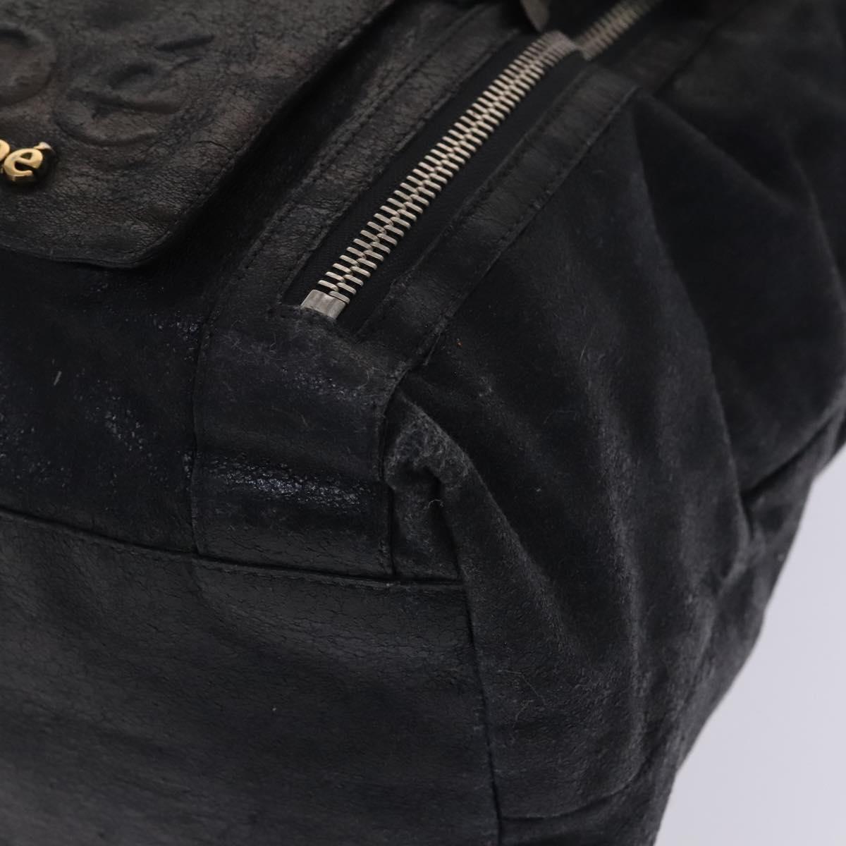 Chloe Hand Bag Leather 3Set Brown Black Auth mr1113