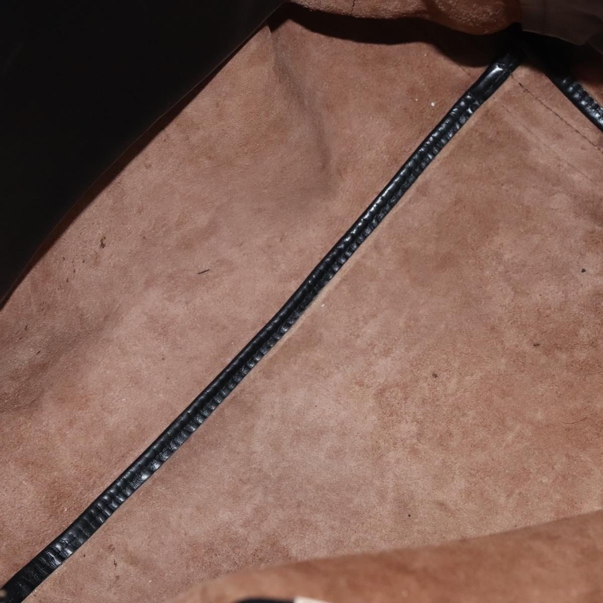 Chloe Hand Bag Leather 3Set Brown Black Auth mr1113