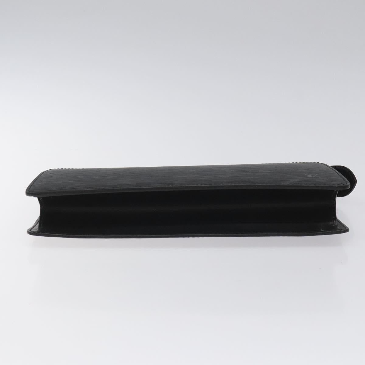 LOUIS VUITTON Epi Pochette Homme Clutch Bag Black Noir M52522 LV Auth mr1120