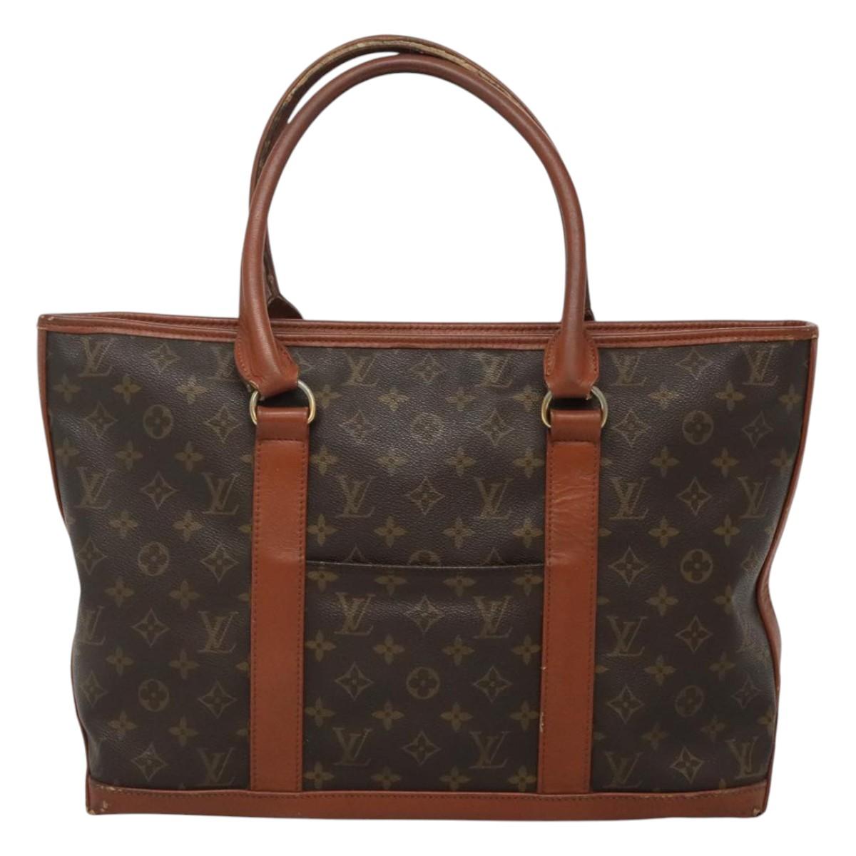 LOUIS VUITTON Monogram Sac Weekend PM Hand Bag M42425 LV Auth mr1128