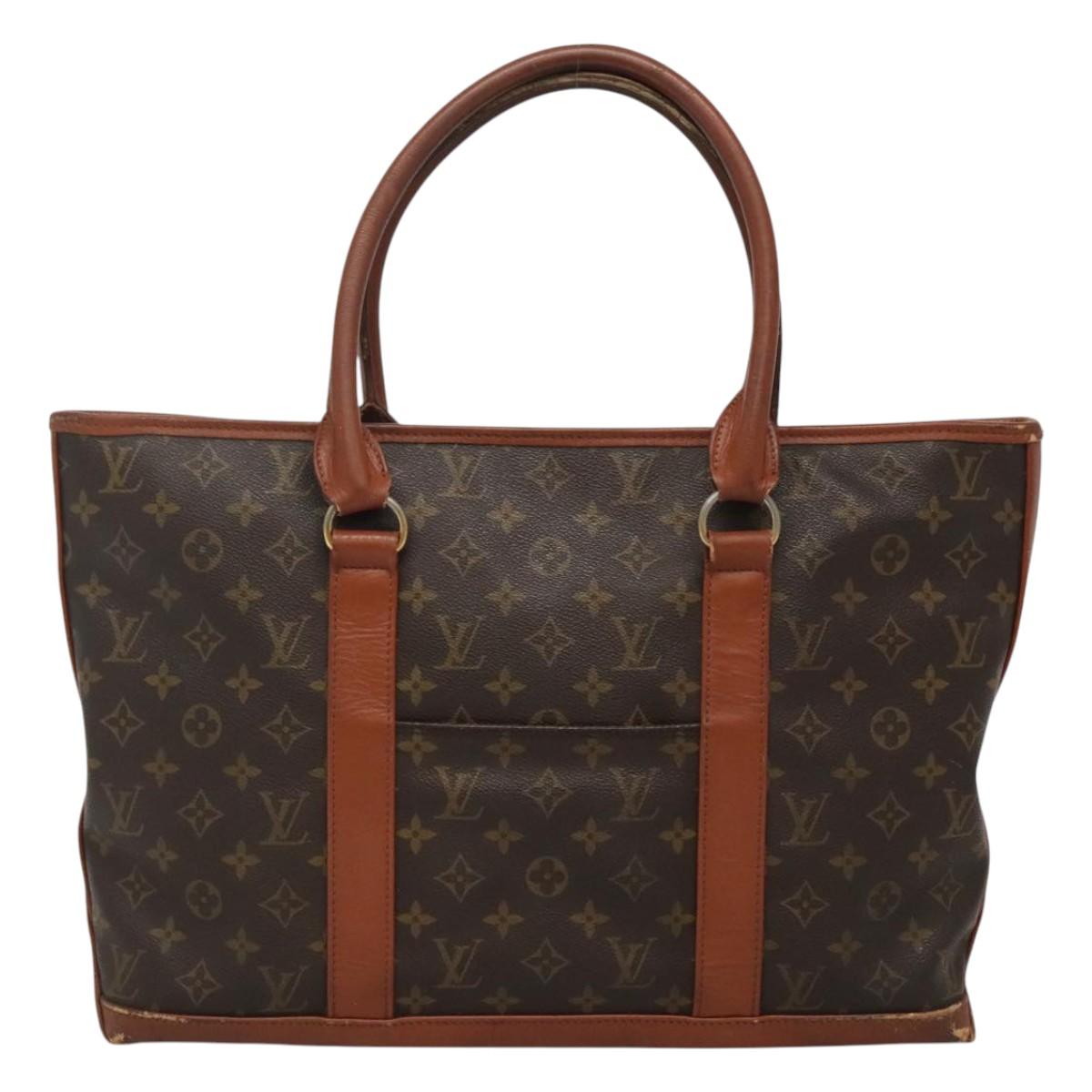 LOUIS VUITTON Monogram Sac Weekend PM Hand Bag M42425 LV Auth mr1128