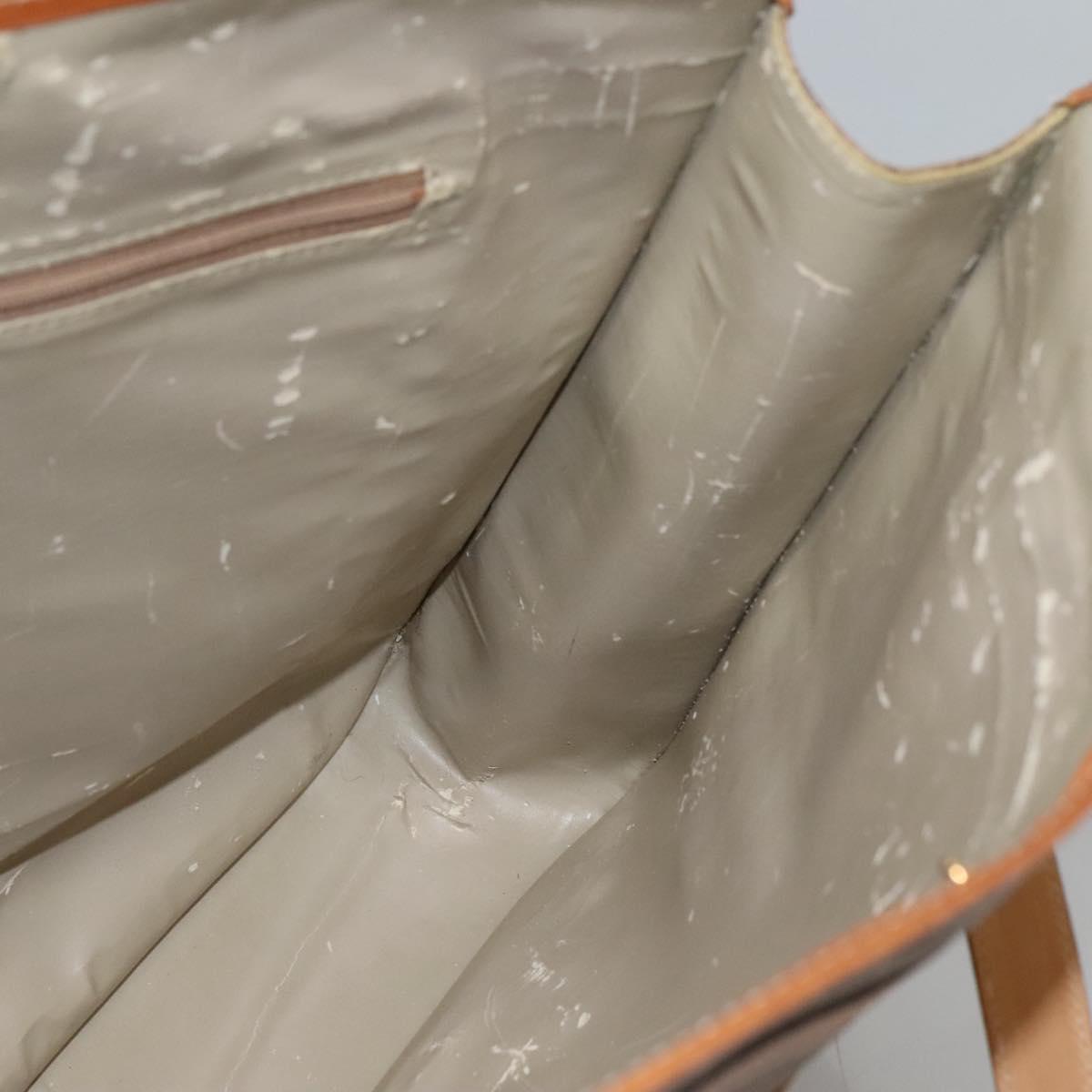 GUCCI Micro GG Supreme Tote Bag PVC Beige Auth mr1148