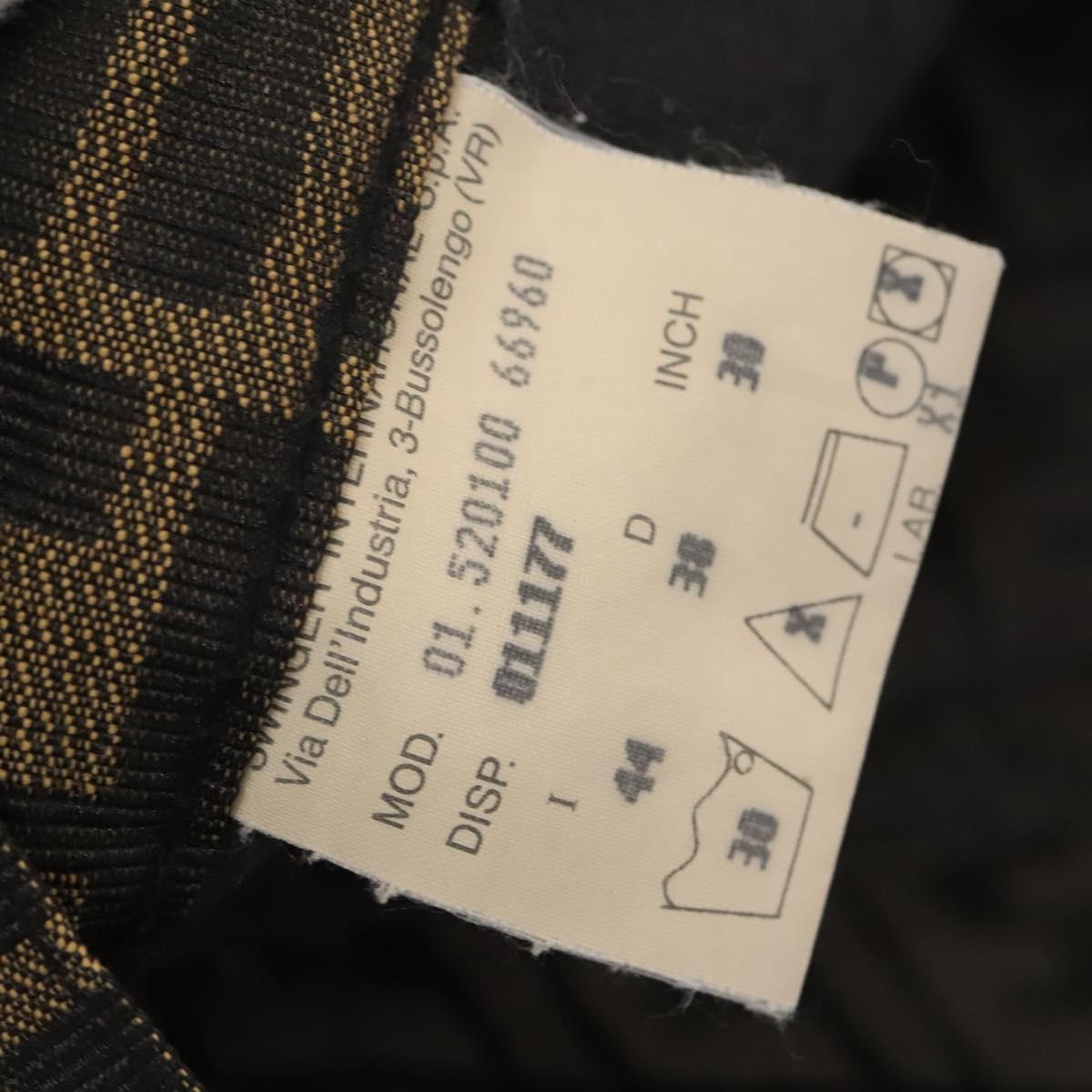 FENDI Zucca Canvas Tank Top Pants Setup Brown Auth mr1155