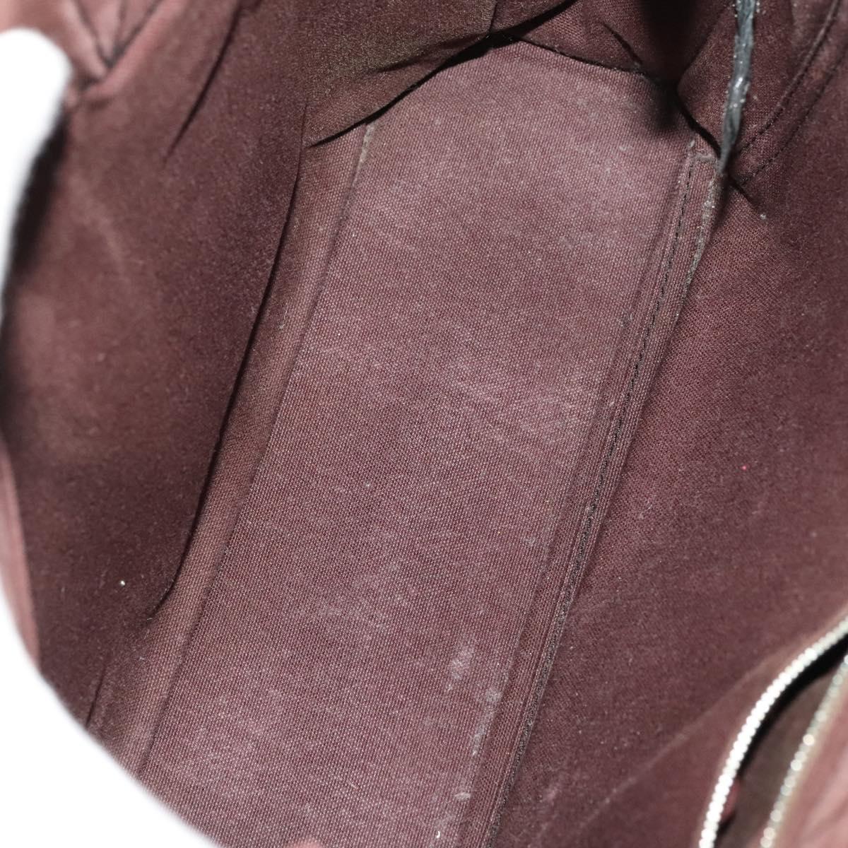 HERMES Fourre Tout Tote Bag Canvas 4Set Brown Gray Red Auth mr1244