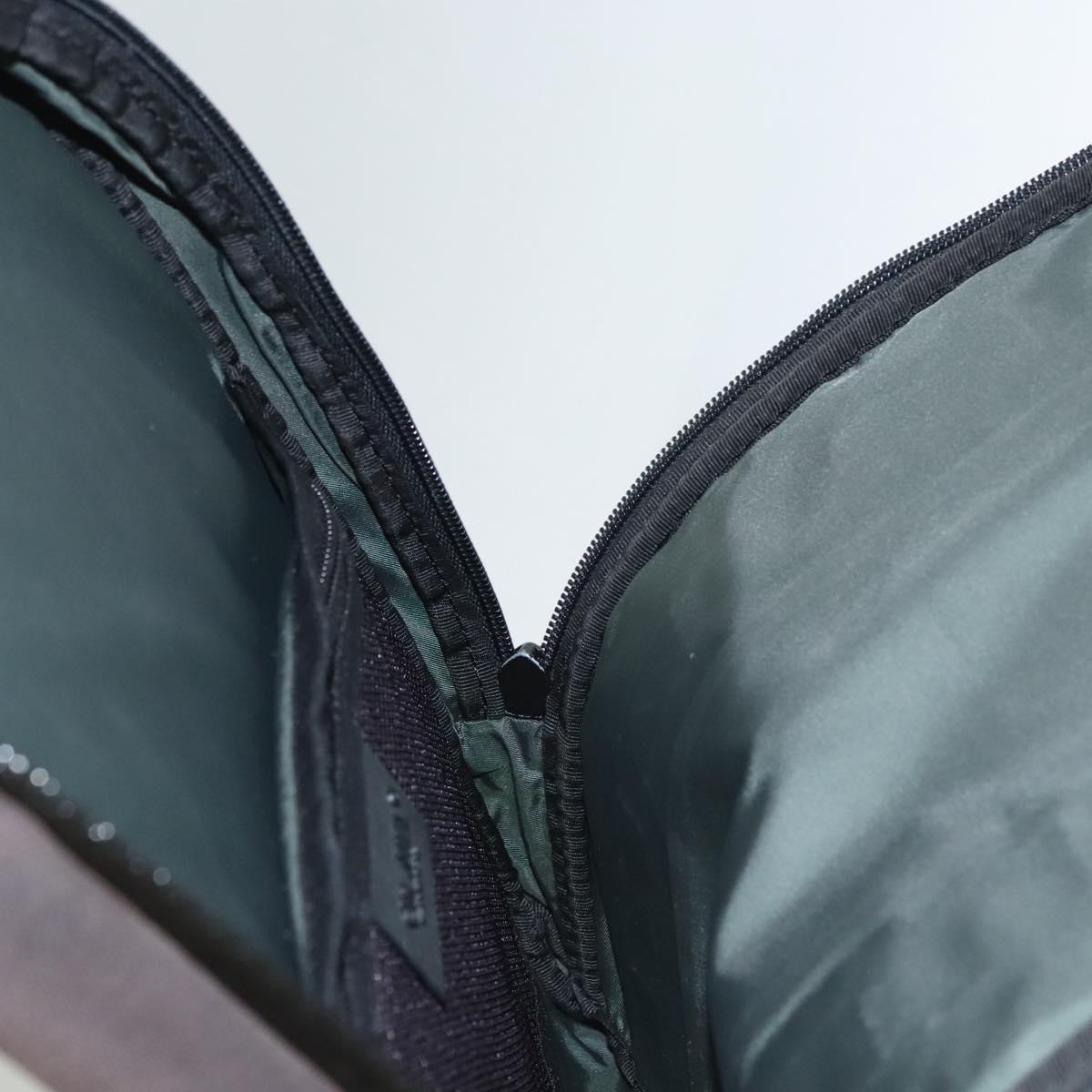 CHANEL Sports Backpack Canvas nylon Green Brown CC Auth mr1265