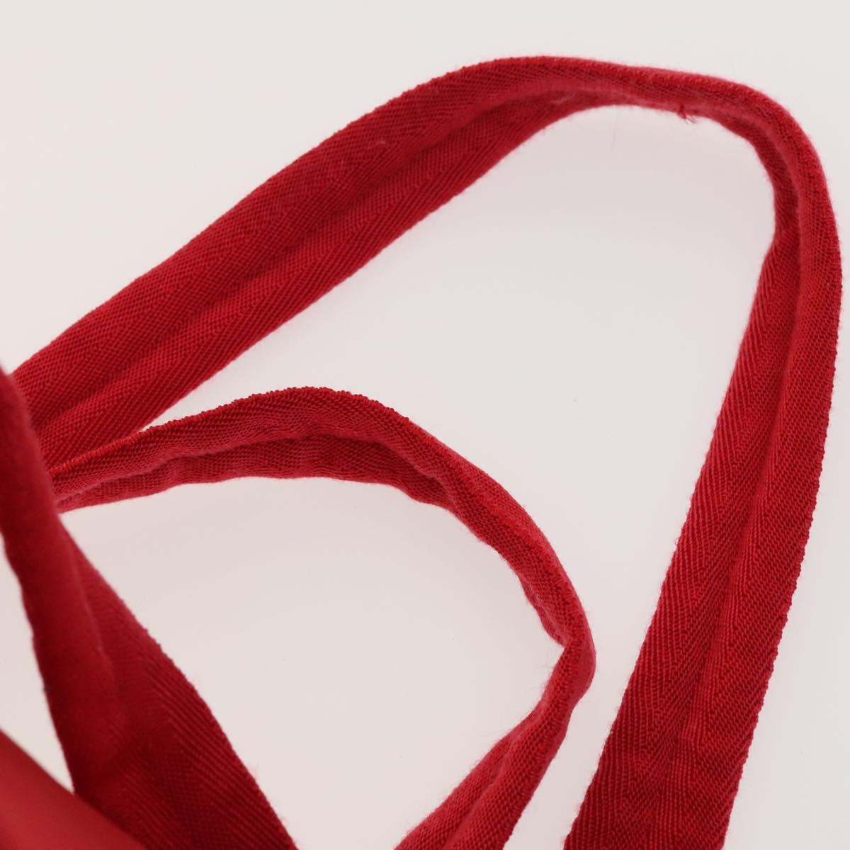 PRADA Backpack Nylon Red Silver Auth mr1309