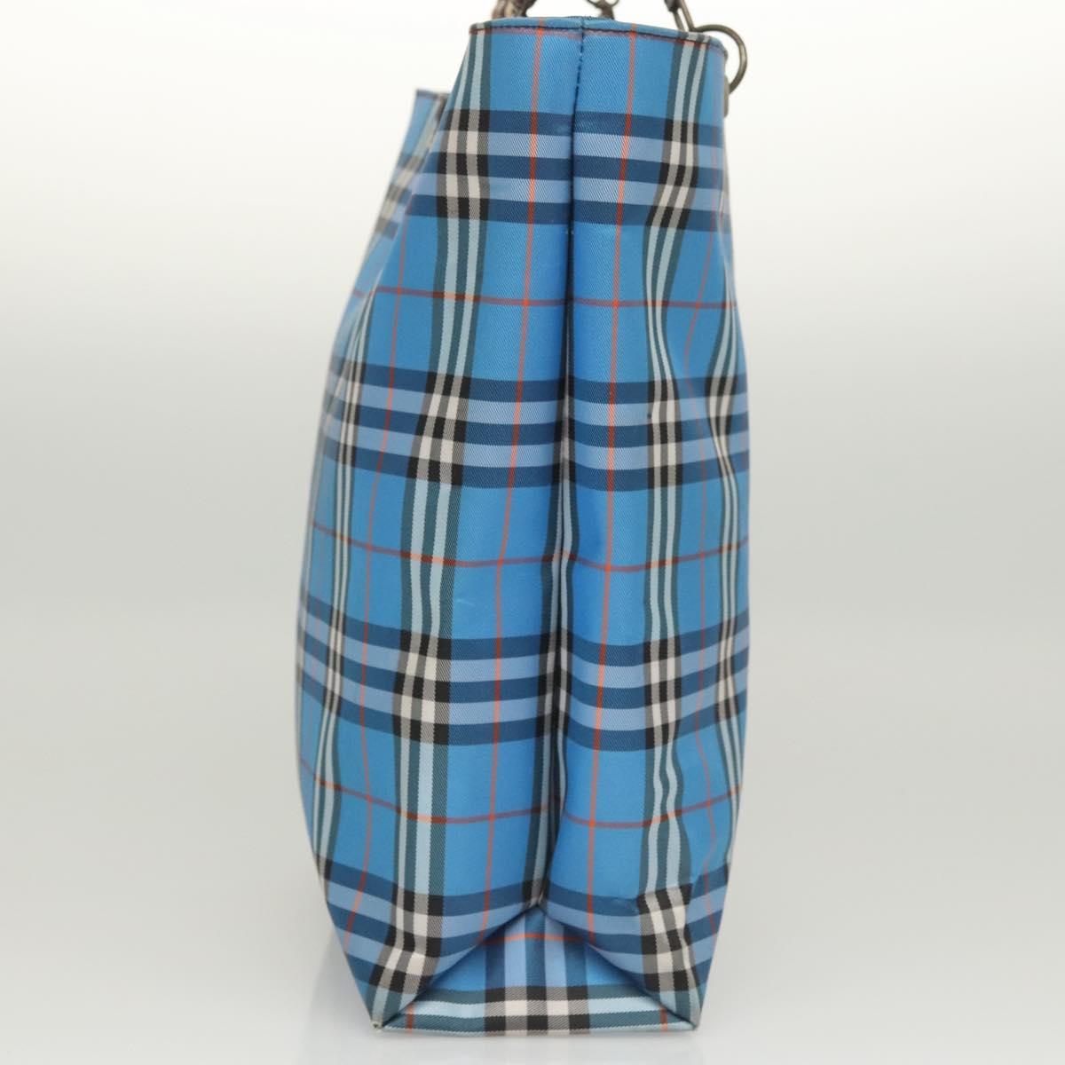 BURBERRY Nova Check Tote Bag Nylon Blue Auth mr1314