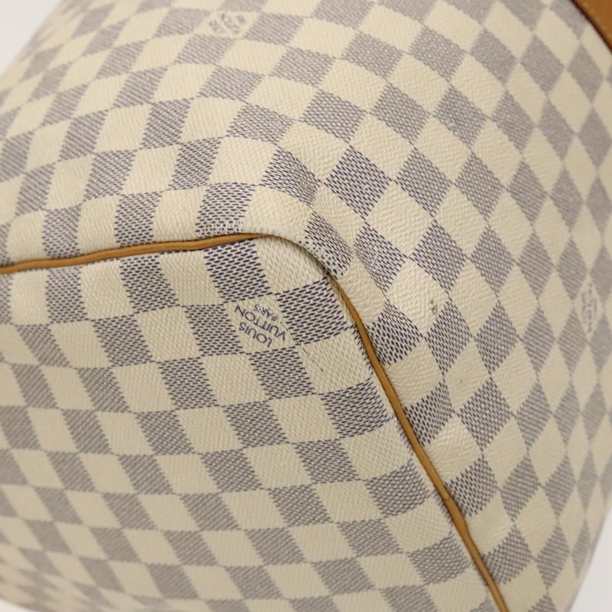 LOUIS VUITTON Damier Azur Keepall 50 Boston Bag N41430 LV Auth mr1315