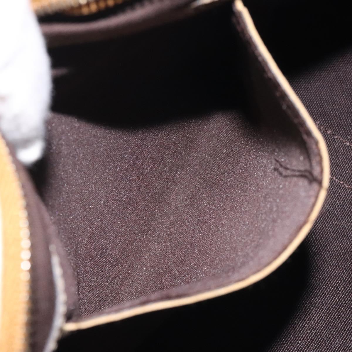 GUCCI GG Crystal Hand Bag Coated Canvas Beige Gold 193604 Auth mr1331