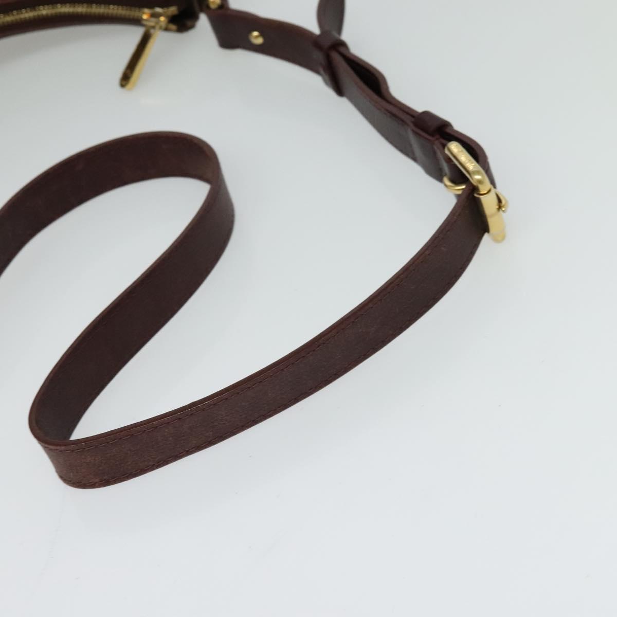 LOUIS VUITTON Monogram Idylle Rhapsody MM Shoulder Bag Sepia M40405 Auth mr1341