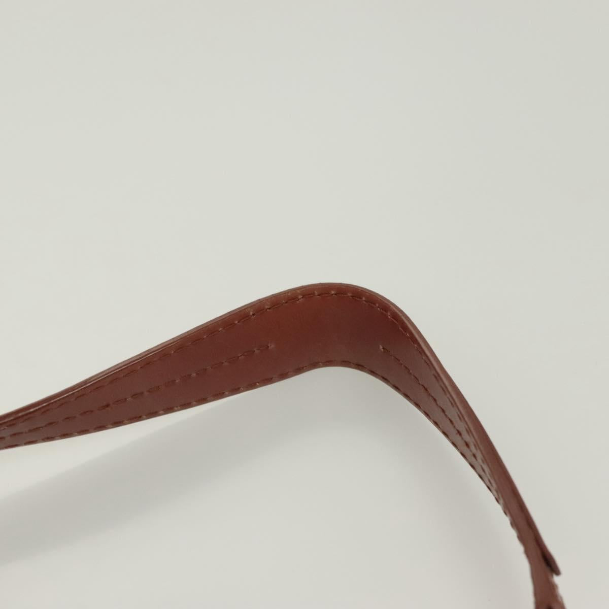 Chloe Abbey Hand Bag Leather 2way Brown Gold Auth mr1375