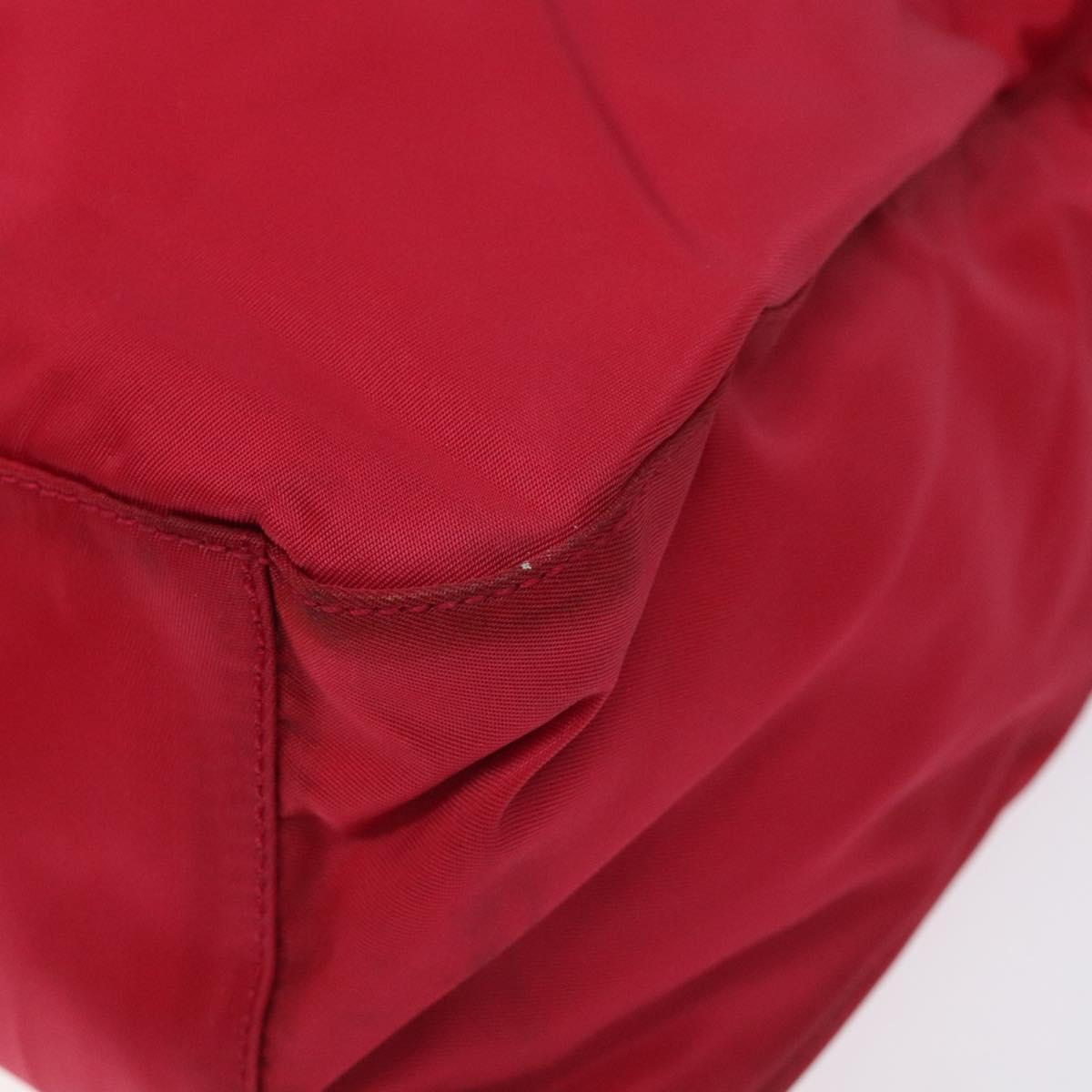 PRADA Hand Bag Nylon Plastic Pink Clear Auth mr1402