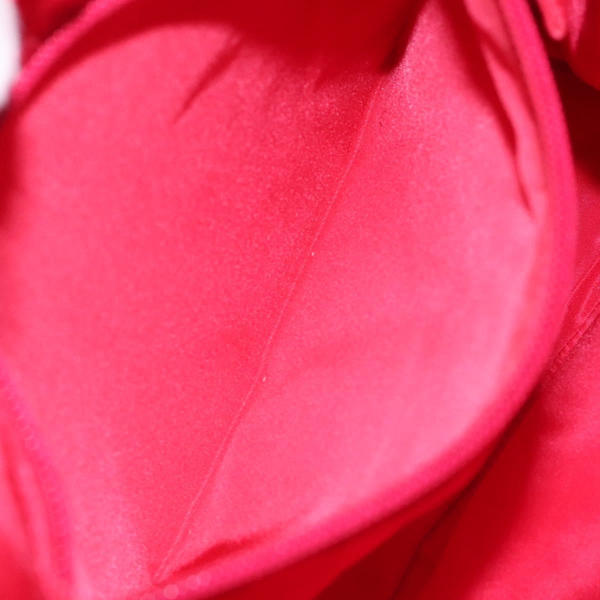 PRADA Hand Bag Nylon Plastic Pink Clear Auth mr1402