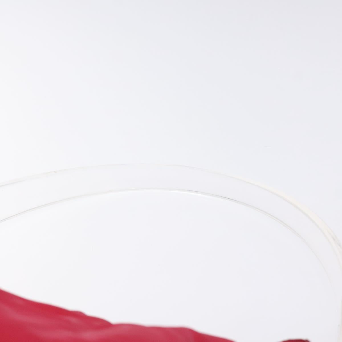 PRADA Hand Bag Nylon Plastic Pink Clear Auth mr1402